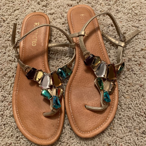 Colorful jeweled flats/sandals - Picture 4 of 4